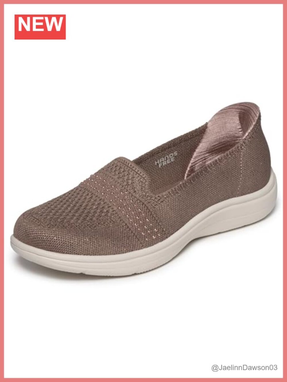 Skechers Hands Free Slip-Ins Knit Skimmer Studded Casual Loafer